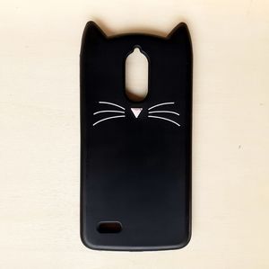 Samsung Stylo 3 Black Cat Silicone Phone Case